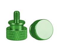 Thumb Screws 5Pcs Colorful Thumbscrews M4 M5 M6 Thread Knurled Thumb Screws PC Computer Case Aluminum Hand Grip Knob Bolts(Green,M5x10mm)
