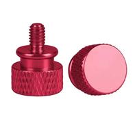 Thumb Screws 5Pcs Colorful Thumbscrews M4 M5 M6 Thread Knurled Thumb Screws PC Computer Case Aluminum Hand Grip Knob Bolts(Dark Red,M4x16mm)