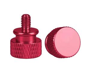 Thumb Screws 5Pcs Colorful Thumbscrews M4 M5 M6 Thread Knurled Thumb Screws PC Computer Case Aluminum Hand Grip Knob Bolts(Dark Red,M4x16mm)