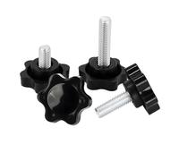 Thumb Screws Carbon Steel Hand Knob Bolt Plastic Star Screws 1-10pcs Thread Clamping Thumb Handle Machine Screw Bolts M4 M5 M6 M8M10 M12(70mm (1pcs),M8 (head 38mm))