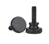 Thumb Screws*Clamping Knobs,2-20pcs M3 M4 M5 M6 M8 M10 Steel Black Step Knurled Head Hand Tighten Screws Furniture(M6 10pcs)