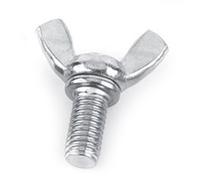Thumb Screws Zinc Plated Butterfly Wing Screws 4mm 5mm 6mm 8mm (100, M6 x 20mm)