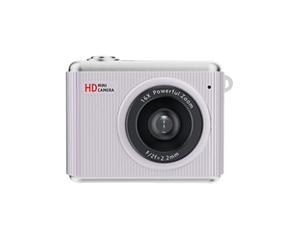 Thumb Sized Action Camera 1080P HD Video 16X Zoom Keychain Video Recorder Support 128GB Card for Students Travel and Everyday Use (Purple)