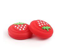 Thumb Stick Grip Cap Joystick Cover for Nintendo Switch Switch Lite Controller Thumbstick Case Colorful Strawberry 2PCS Red