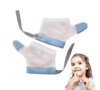 Thumb Sucking for Kids - Baby Finger Biting Gloves Thumb | 1 Pair Bite-Resistant Guard | Breathable Anti-Sucking Mittens, Adjustable Finger Stopper for, and Young Children
