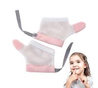 Thumb Sucking for Kids - Baby Finger Biting Gloves Thumb | 1 Pair Bite-Resistant Guard | Breathable Anti-Sucking Mittens, Adjustable Finger Stopper for, and Young Children
