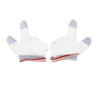 Thumb Sucking Guard, Stop Thumb Sucking Finger Guard, Kids Gloves to Stop Nail Biting, Baby Mesh Fabric Soft Glove with Wrist Band, No Scratch Kit for Kids (Blue, M)