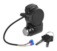 Thumb Throttle Handle Switch with Key Lock for KuKirin A1, for G2 Max, G2 Pro and G2 Pro DB E-Scooter, 2 Pin Blue, ABS Plastic, Plug and Play Replacement Part for Safe Control