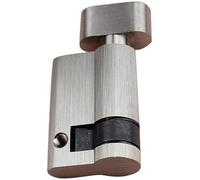 Thumb Turn Euro Cylinder Lock,Lock Cylinder Standard 45mm Door Lock Half Cylinder Push Single Openw/Knob Lock Bathroom Wood Door Door Barrel Lock