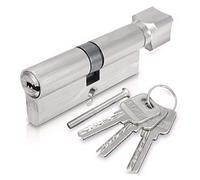 Thumb Turn Euro Cylinder Lock, Security 70mm 90mm Door Brass Single Open Knobs Eccentric Entrance Bedroom Copper Barrel
