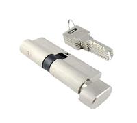 Thumb Turn Euro Door Barrel, Brass Double Opening Cylinder Lock for PVC Doors Multiple Sizes(70mm)