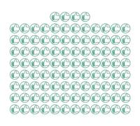 Thumb Up Paper Clips, 100Pcs Cute Green Style Fancy Paperclips for Office School, Light and Portable with Metal Material, Organize Files and More