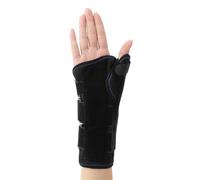 Thumb & Wrist Support Brace - Gauntlet Wrist Stabiliser for Sprains, Tendonitis and Arthritis - Breathable Splint for MCP Joint Relief, Left or Right Handed(Left,L)