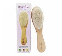 Thumble Baby Hair Brush - Super Soft Goat Bristle Hairbrush for Newborns, Babies and Toddlers - Wooden Baby Brush - Newborn Hairbrush - Cradle Cap Brush - Natural and Plastic Free.
