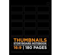 Thumbnails Storyboard Notebook: 16:9 Aspect Ratio for Visual Planning