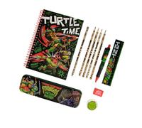 Thumbs Up Ninja Turtles TMNT 11 Piece Writing Set Includes A5 Notebook, Assorted Pens & Co., Official Merch