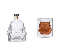 Thumbs Up Original Stormtrooper Decanter, Transparent, For Whisky, Bourbon & Scotch Original Stormtrooper Glass, 8.5 x 9.3 x 9 cm, Transparent, STMTRPGLS