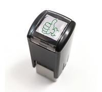 Thumbs Up Pre Inked School Teachers Positive Feedback Marking Stamper Stamp 10mm Primary Teaching Services (Green)
