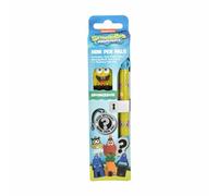 Thumbs Up SpongeBob Squarepants Ballpoint Pen with 2 Collectible Figures Design Pen from the famous children's series, official merch, ideal for fans
