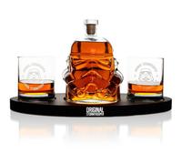 Original Stormtrooper Decanter Set with 2 x 3D Whiskey Glasses, for Whiskey Bourbon, Scotch & Gin, 750ml Decanter with Original Cork Seal, 300ml Glasses, Star Wars Gifts for Men & Women - Thumbs Up!