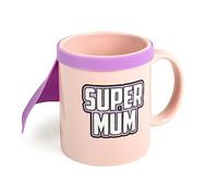 Thumbs Up Super Mum Mug with Cape, Coffee Mummy Mug for Breakfast, Mum Presents, Mum Birthday Presents, Mum Cup, Mum Gifts, Mum Birthday Gifts, Gifts for Women/Mum Pink