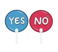 Thumbs up Thumbs Down Classroom Voting Paddles Handy Teacher Classroom Event Supplies Plastic Yes/No Sign Green Red Yes or No Paddles True False Paddles for School Student