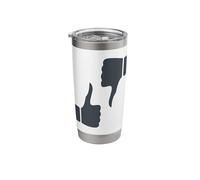 Thumbs Up Thumbs Down Undecided Stainless Steel Insulated Tumbler