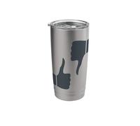 Thumbs Up Thumbs Down Undecided Stainless Steel Insulated Tumbler