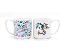 Thumbs Up Tokidoki Stacking Ceramic Multicoloured Milk and Coffee Mug Set of 2