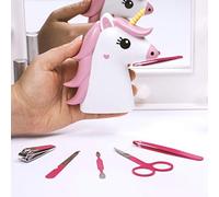 Thumbs Up Unicorn Vanity Tool, Stainless Steel Alloy Steel, White/Pink, 11 X 12 X 3.5 cm