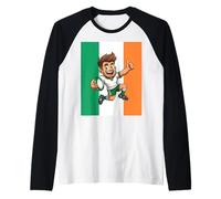 Thumbs-Up Victory Irish Rugby Spirit Raglan Baseball Tee