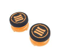Thumbstick extender grips for Sony PS4 controllers tall XL heavy duty non slip analog thumb cap mod - 2 pack orange | ZedLabz