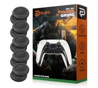 Thumbstick Replacement Grip Caps for PS4 PS5 Controller - Same Pattern Like Original - Non-Slip Joystick Thumb Stick Cover Accessories Parts for Dualshock 4, Dual Sense, Dualsense Edge (Gray)