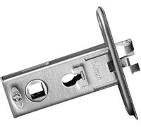 Thumbturn Door Cylinder, Stainless Steel Thumb Turn Euro Cylinder Lock 3-Bolt, Margin 35-50mm, for Bathroom Door(45mm)