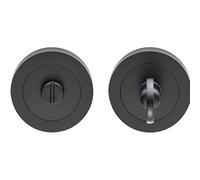 Thumbturn Lock and Release Handle 50mm Diameter Round Rose Matt Black