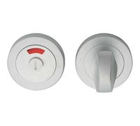 Loops Thumbturn Lock & Release Handle With Indicator 50mm Dia Satin Chrome Loops Multicolor