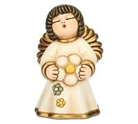 THUN - Angel of Friendship with Flower - Small Size - Ceramic - 11.5 cm h