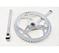 Thun Cottered 48 Teeth 1/8" Single Chainwheel set Chrome 170mm Arm Vintage Bike (Chainset with Cotterpins)