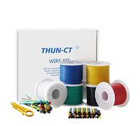 THUN-CT 20 AWG 0.5mm² Silicone Hook Up Wire Kit, 6 Colours, 20 ft