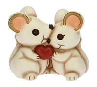 THUN - Decorative figure Maucouple with heart - Cerimonia line - mini format - ceramic - 5.5 x 3.1 x 4.5 cm