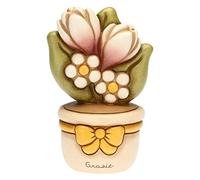 THUN - Decorative Vase with Flowers - Wedding Favors and Home Accessories - Ceramic - Diameter 9.5 cm; 16.5 cm H