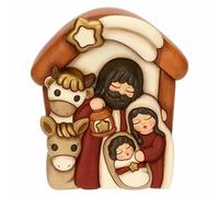 THUN - Holy Family Ceramic Tile - Nativity Scene - 13.3X5.4X15 cm