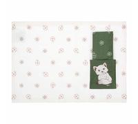 THUN - Placemat with Pocket and Napkin, 33 x 45 cm, Enchanted Winter Collection