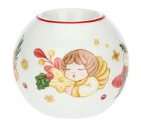 THUN, Porcelain Christmas Bauble Tea Light Holder Christmas Surprises Collection Collectible Tea Holder Idea 10 x 8.6 cm