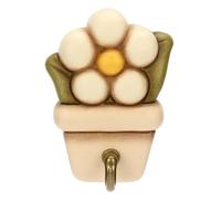 THUN - Single Tea Towel Holder - Ceramic - Country Bloom Collection - 15.5 x 1.8 x 7.3 cm