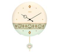 THUN Spring Charm Ceramic Pendulum Clock, 26 x 26 x 4.8 cm, Refined Style