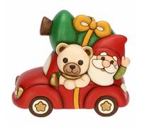 THUN - Teddy and Oliver gnome with ceramic machine, 18.5 x 11.5 cm, height 16 cm, Enchanted Winter collection