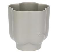THUN - Toothbrush Holder Flower - Stoneware - Bathroom Accessories Collection - Ø 12-10 cm h