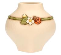 THUN Vase with Ladybug, Medium, Ceramic, Country Bloom Collection, 20 x 15.7 x 19 cm