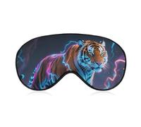 Thunder and Tiger Cute Sleep Mask for Women Men Light Blocking Eye Shade Cover with Adjustable Elastic Strap